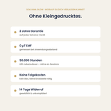 Solvana Glow: 2 Jahre Garantie, keine Folgekosten, 14 Tage Widerruf
